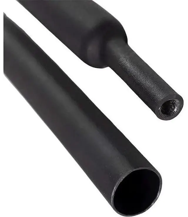 Main image of Adhesive Lined Heat Shrink Tube, Dual Wall, 3:1 I.D. Shrink Ratio, Black, 4 ft