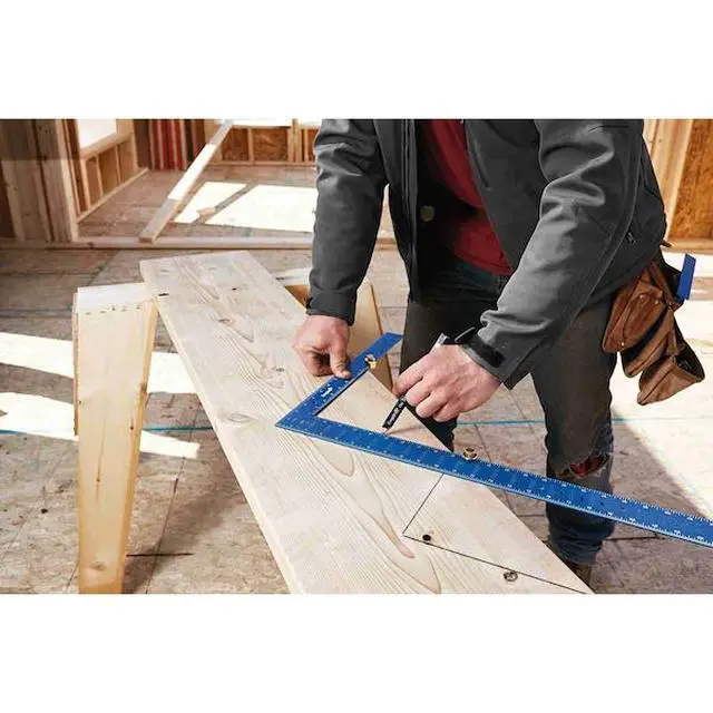 Alt view image 2 of 6 - FOR 16" x 24" True Blue Laser Etched Framing Square