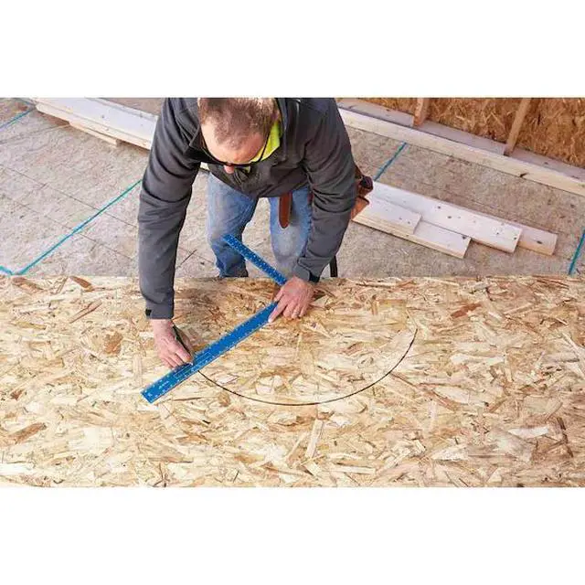 Alt view image 6 of 6 - FOR 16" x 24" True Blue Laser Etched Framing Square