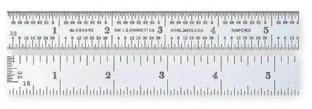 Main image of FOR Steel Rule, End Graduations, 6 In, 4R Grad