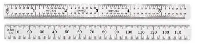Main image of FOR Steel Rule, Flexible, 6 In, Type 31 Grad
