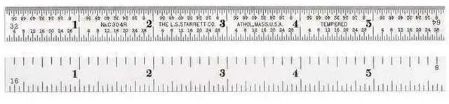 Main image of FOR Flexible Steel Rule, 6 L x1/2 In W, Chrome