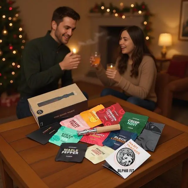 Alt view image 5 of 5 - Alpha Fit Vaporless Inhaler: Smokeless Quit Smoking Aid with 12 Plant Cores | Nicotine-Free, Tobacco-Free Vape Alternative | Oral Fixation Solution for Adults Tropical Escape Cores only