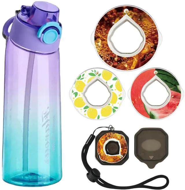 Main image of Alpha Fit MAX Air Up Compatible Water Bottle - 900ml/30oz Giant Size, BPA-Free, Leak-Proof with 3 Flavor Pods & Portable Pods Case | Shatterproof & Dishwasher-Safe Lavender Purple