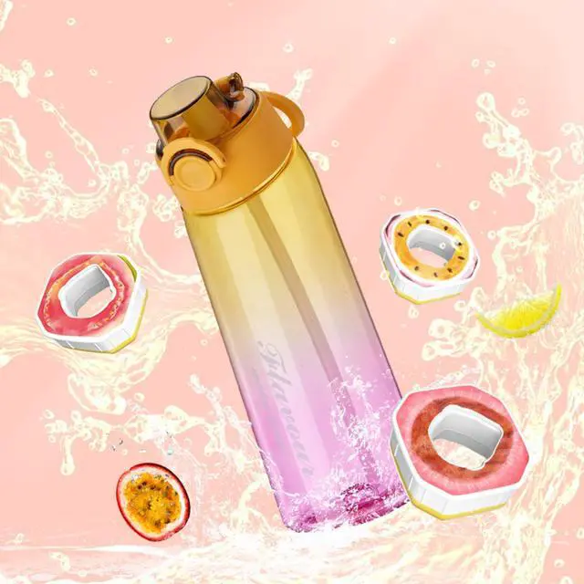 Alt view image 5 of 7 - Alpha Fit MAX Air Up Compatible Water Bottle - 900ml/30oz Giant Size, BPA-Free, Leak-Proof with 3 Flavor Pods & Portable Pods Case | Shatterproof & Dishwasher-Safe Piggy Pink