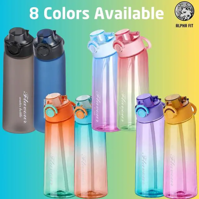 Alt view image 3 of 7 - Alpha Fit MAX Air Up Compatible Water Bottle - 900ml/30oz Giant Size, BPA-Free, Leak-Proof with 3 Flavor Pods & Portable Pods Case | Shatterproof & Dishwasher-Safe Piggy Pink