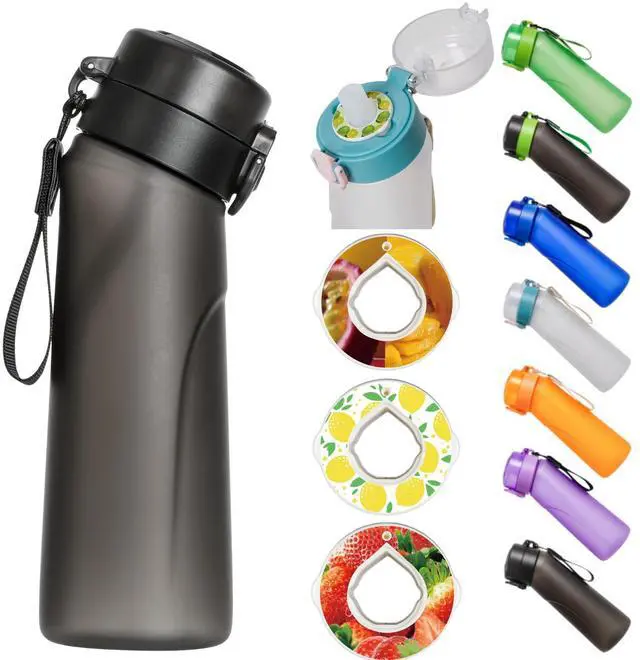 Main image of Alpha Fit PRO Air Up Compatible Flavored Water Bottle - 25oz /750ml Premium Matte with Portable Pods Case, BPA-Free & Leak-Proof (Includes 3 Flavor Pods)