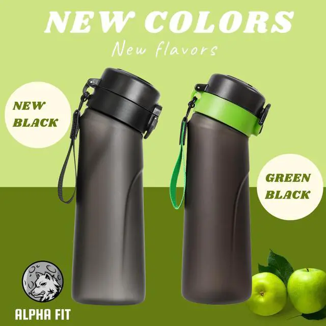 Alt view image 2 of 7 - Alpha Fit PRO Air Up Compatible Flavored Water Bottle - 25oz /750ml Premium Matte with Portable Pods Case, BPA-Free & Leak-Proof (Includes 3 Flavor Pods)