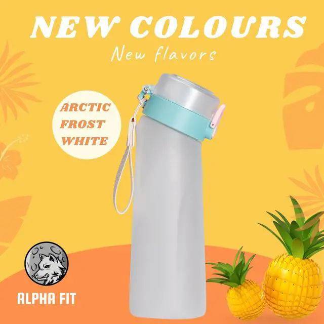 Alt view image 4 of 7 - Alpha Fit PRO Air Up Compatible Water Bottle - 750ml Premium Matte with Portable Pods Case, BPA-Free, Extra Durable & Leak-Proof (Includes 3 Flavor Pods) New White
