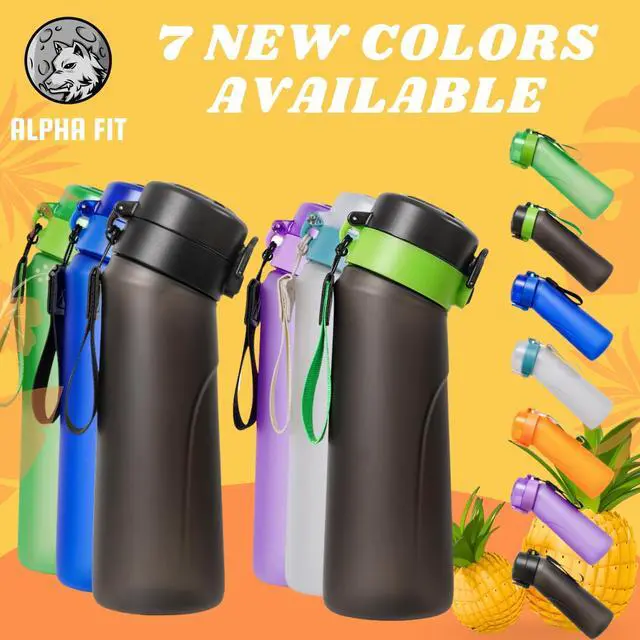 Alt view image 7 of 7 - Alpha Fit PRO Air Up Compatible Water Bottle - 750ml Premium Matte with Portable Pods Case, BPA-Free, Extra Durable & Leak-Proof (Includes 3 Flavor Pods) New White