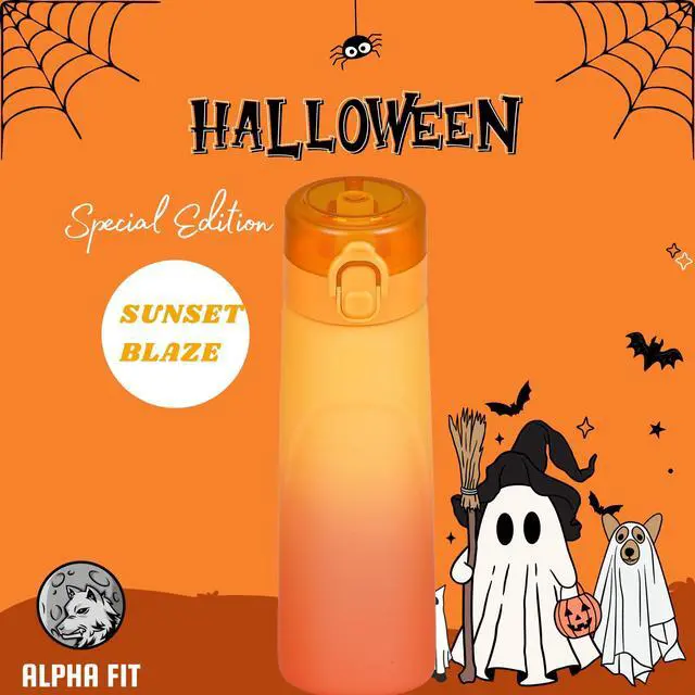 Alt view image 4 of 7 - Alpha Fit PRO Air Up Compatible Water Bottle - 750ml Premium Matte with Portable Pods Case, BPA-Free, Extra Durable & Leak-Proof (Includes 3 Flavor Pods) Pumpkin Gradient