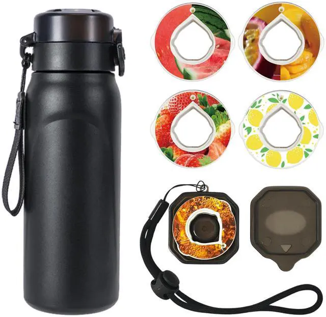 Main image of Alpha Fit Stainless Steel Insulated Water Bottle - 750ml/25oz, 12-Hour Hot/Cold Retention, Air Up Compatible with 5 Flavor Pods & Portable Case, BPA-Free & Leak-Proof
