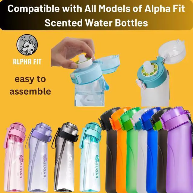 Alt view image 4 of 7 - Alpha Fit Flavor Pods Pack | Variety Pods Compatible with Air Up & Alpha Fit Water Bottles | Zero Sugar, Zero Calories | Fruit Flavors: Cola, Watermelon, Peach & More 7-Pack Variety