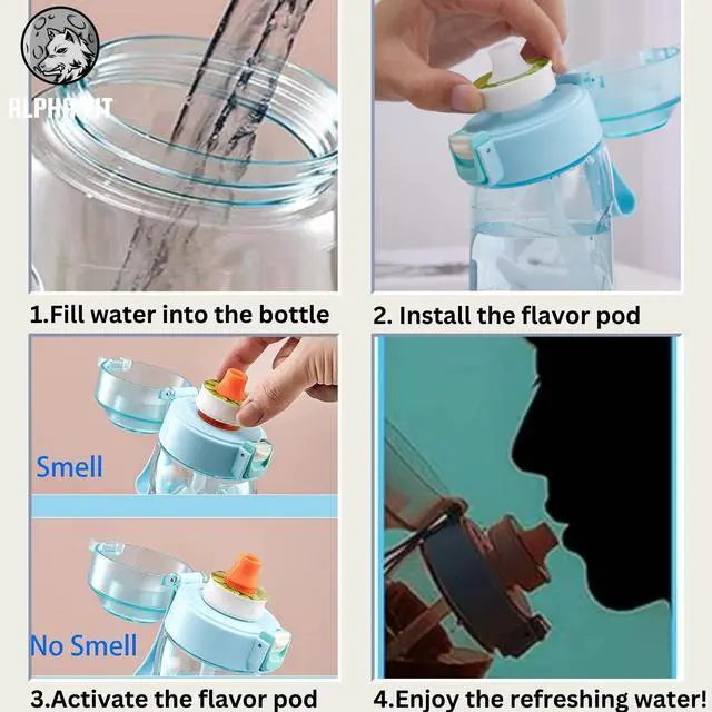 Alt view image 5 of 7 - Alpha Fit Flavor Pods Pack | Variety Pods Compatible with Air Up & Alpha Fit Water Bottles | Zero Sugar, Zero Calories | Fruit Flavors: Cola, Watermelon, Peach & More 7-Pack Variety