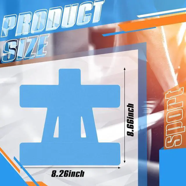 Alt view image 4 of 6 - Alpha Fit 20-Count Pre-Cut Kinesiology Tape for Shoulder | Waterproof & Breathable Sports Tape for Muscle Pain Relief & Support | Enhanced Elasticity, Latex-Free Blue