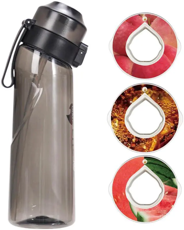 Main image of Alpha Fit Air Up Compatible Flavored Water Bottle with 3 Flavor Pods - 22oz/650ml BPA-Free, Leak-Proof Reusable Bottle for School, Kids & Teens