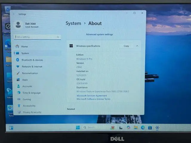 Alt view image 3 of 6 - Dell Latitude 3350 13.3" HD Laptop Intel Core i3-5005U 2GHz 4 GB RAM 500 GB HDD Windows 11 Pro