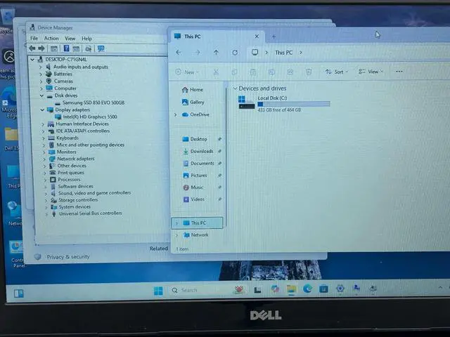 Alt view image 4 of 6 - Dell Latitude 3350 13.3" HD Laptop Intel Core i3-5005U 2GHz 4 GB RAM 500 GB HDD Windows 11 Pro