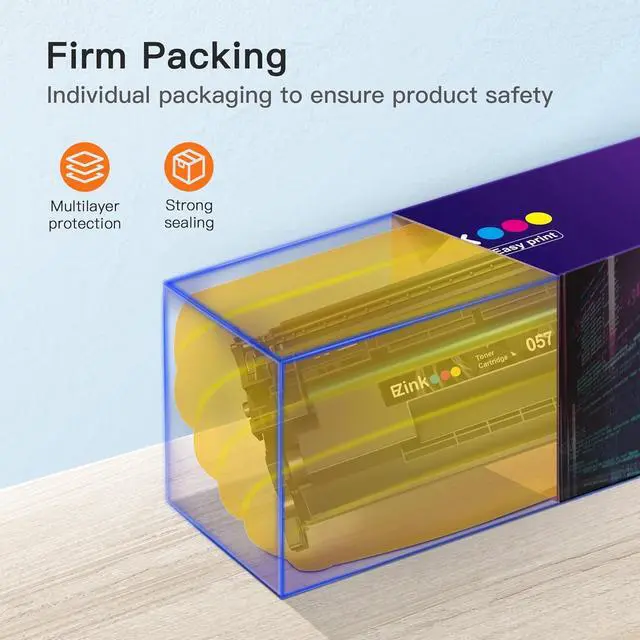 Alt view image 5 of 6 - E-Z Ink 057 Toner Cartridges(with Chip) Replacement for Canon 057 Toner CRG-057 057H Work with ImageCLASS MF445dw MF448dw MF441dw LBP226dw LBP227dw LBP228dw LBP221dw Printer Laser Printer Ink(2 Black)