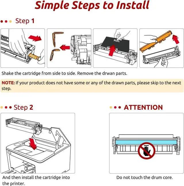 Alt view image 6 of 7 - INK E-SALE 070 Compatible Toner Cartridge Replacement for Canon 070 070H CRG070 CRG-070 CRG070H for Canon imageCLASS LBP240dw LBP246dw LBP247dw MF460dw MF462dw MF465dw Printer (Black,2-Pack)