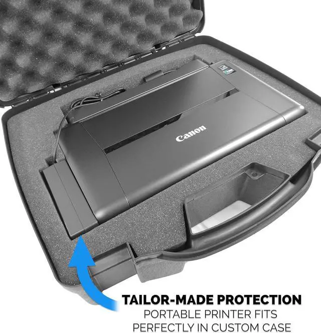 Alt view image 3 of 7 - CASEMATIX Portable Printer Case Compatible with Canon PIXMA TR160 Portable Wireless Printer and Accessories, Case Only