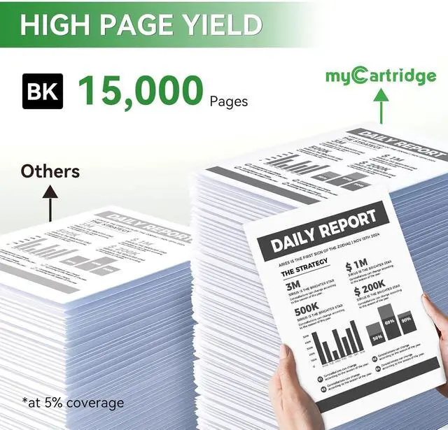 Alt view image 3 of 6 - myCartridge Remanufactured Toner Cartridge Replacement for Lexmark 56F1H00 Works for MS321 MS421 MS521 MS621 MS622 MX321 MX421 MX521 MX522 MX622 Printer (1 Black)
