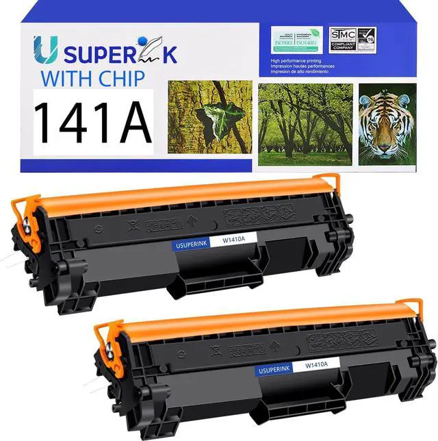 Main image of USUPERINK W1410A Compatible Toner Cartridge Replacement for HP 141A Black Toner Cartridge use for Laser Jet Pro M110w MFP M140w M139w(2 Pack)