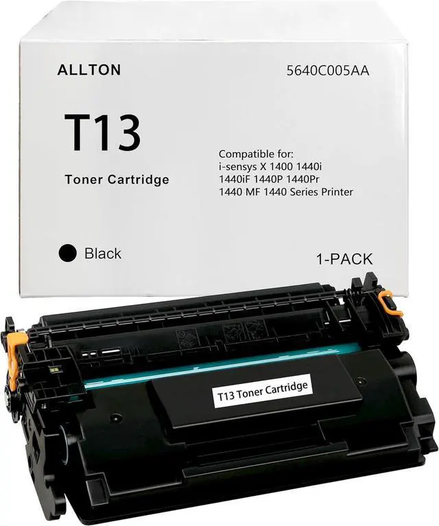 Main image of T13 Toner Cartridge Black 5640C005AA Toner (with Display Capacity chip) Compatible for Canon i-sensys X 1400 1440i 1440iF 1440P 1440Pr 1440 MF 1440 Series Printer(1-Pack)