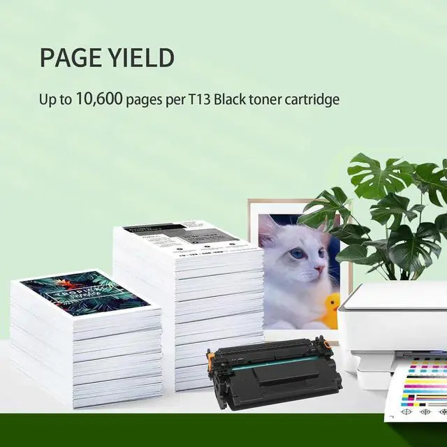 Alt view image 3 of 6 - T13 Toner Cartridge Black 5640C005AA Toner (with Display Capacity chip) Compatible for Canon i-sensys X 1400 1440i 1440iF 1440P 1440Pr 1440 MF 1440 Series Printer(1-Pack)