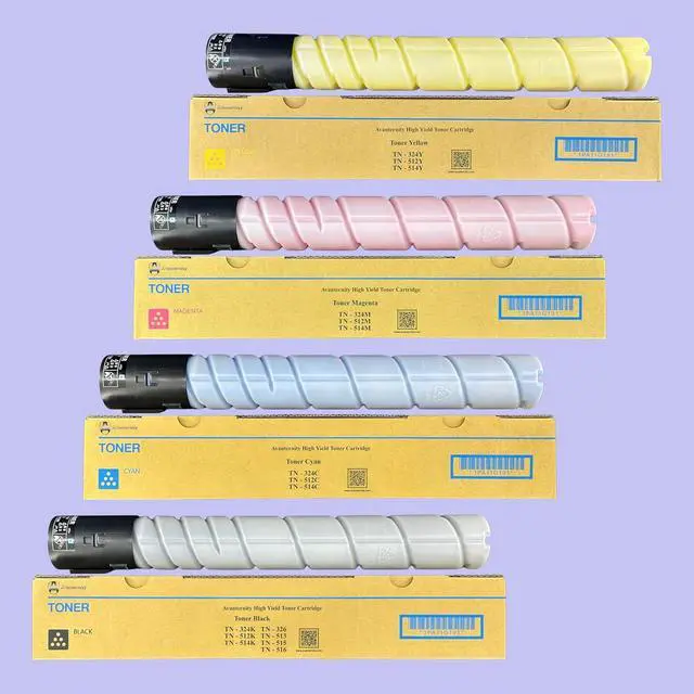 Main image of High Yield Toner Cartridge, Replacement for Konica Minolta TN512 Toner, Use for Bizhub C454, C454e, C554, C554e Printer, A33K132, A33K232, A33K332, A33K432 (Set of 4 Packs - CMYK)