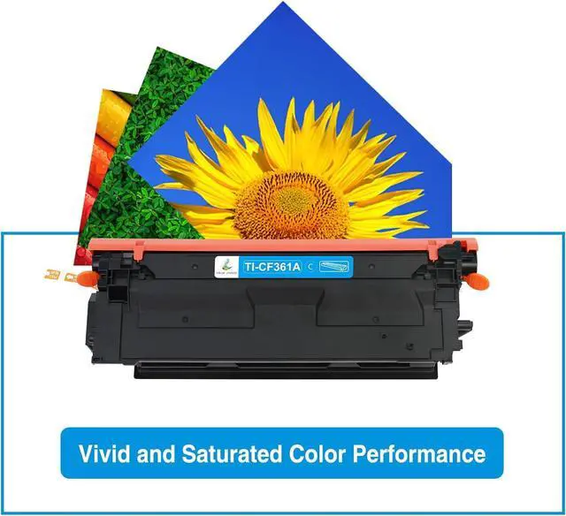 Alt view image 6 of 6 - 508A Toner Cartridge Cyan 1-Pack Compatible Replacement for HP 508A 508X 508 M553 CF361X CF361A Cyan New Version for Enterprise M553N M553X M553dn M577 Printer Ink