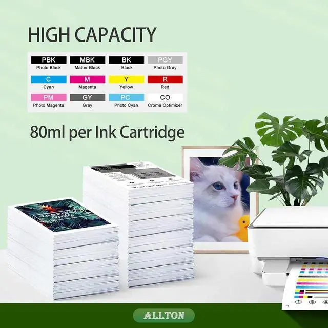 Alt view image 2 of 6 - PFI-1000 Ink Cartridges High Capacity PFI1000 Ink with Chip Compatible Canon PFI 1000 Ink Cartridge Replacement for Canon ImagePROGRAF PRO 1000 Printer(12-Pack,80ml)
