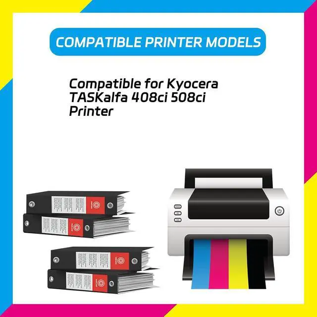 Alt view image 2 of 7 - TK-5319 Toner Cartridges Compatible for Kyocera TASKalfa 408ci 508ci Printers, High Yield 25000 Pages, Contains Chip, High-Definition Printing (1 Pack Yellow)