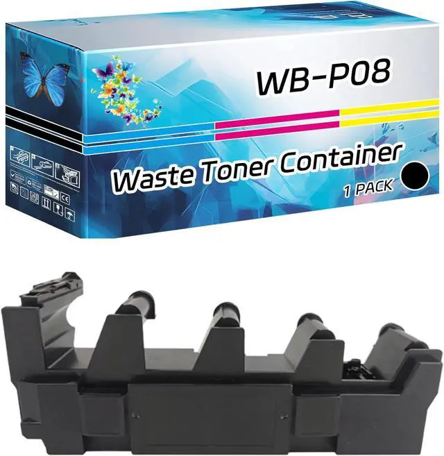 Main image of WB-P08 Waste Toner Container Compatible for Konica Minolta bizhub C3300i C3301i C3320i C3321i C3350i C3351i C4000i C4001i C4050i C4051i Printers, with Chip, High Yield 26800 Pages (Black)