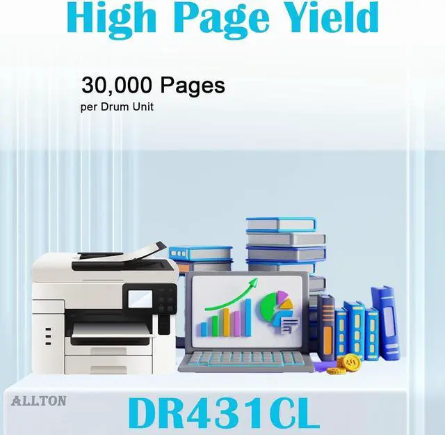 Alt view image 3 of 6 - DR431CL DR-431CL Drum Unit Replacement for HL-L8260CDW HL-L8360CDW HL-L9310CDW DCP-L8410CDW MFC-L8610CDW Printer(1-Pack)