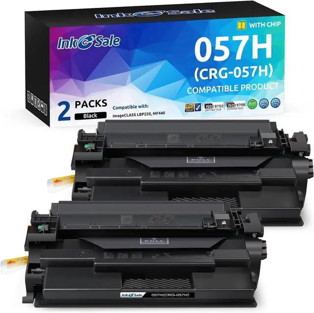 Main image of 057H 057 Black High Capacity Toner Cartridge [with Chip] Compatible Replacement for Canon Cartridge 057 H 057 ImageCLASS MF455dw MF445dw LBP226dw MF448dw LBP227dw LBP228dw MF449dw Printer Ink, 2 Pack