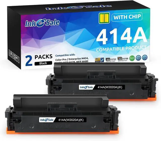 Main image of 414A M479fdw W2020A Black Toner Cartridge [with Chip] Compatible Replacement for HP Pro M454 M454dw M454dn MFP M479 M479fdw M479fdn M479dw Enterprise M455dn MFP M480f Printer (Indicate Ink Level)
