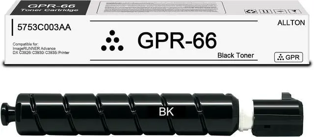 Main image of GPR-66 GPR66 Black Toner Cartridge Compatible GPR-66 GPR66 Toner 5753C003AA Replacement for imageRUNNER Advance DX C3926i DX C3930i DX C3935i DX 3926 DX 3935 DX 3930 Printer(1-Pack)