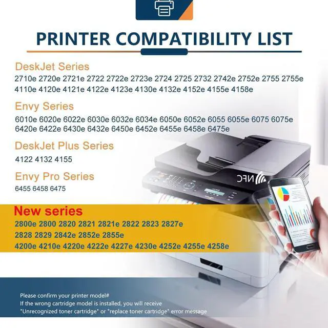 Alt view image 2 of 6 - 67XL Ink Cartridges for HP 67 XL Black Color Combo 3-Pack Replacement for HP67 HP67XL for Printer 2700 2700e 4100 6400 4155e 2755e 6000 2752e 4100e 6458 6455e 4152 6055e 6052e 4152e 2742e 6400e 6400