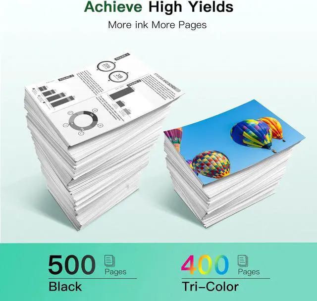 Alt view image 3 of 7 - 923 Ink Cartridges Combo Pack Without Chip High Yield Compatible for HP 923 Ink Cartridges 923XL Work for OfficeJet Pro 8130e 8135e 8139e 8138e 8120e 8122e 8124e (4 Pack, Black Cyan Magenta Yellow)