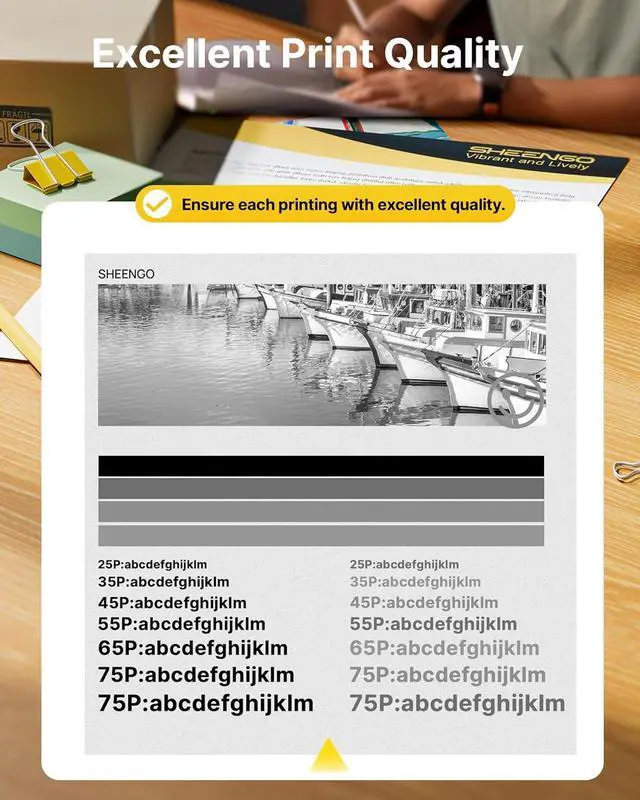 Alt view image 4 of 7 - 62XL Ink Cartridges (2 Black) Replacement for HP 62 Black Ink Cartridge 62XL High Yield Works with HP Envy 5540 5544 5545 5642 5660 5664 7640 7645 OfficeJet 200 250 258 5740 5745 5746 Series | C2P05AN