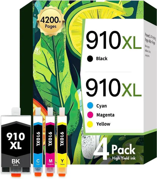 Main image of 910XL 910 Ink Cartridges Combo Pack Compatible for HP Printer 910 XL 910XL/910 Black and Color Multipack for OfficeJet Pro Series 8020 8015 8025 8010 8018 8022 8028 8030 8035