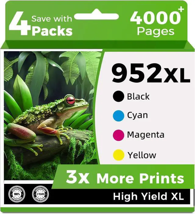 Main image of 952XL Ink Cartridges Replacement for HP 952 XL Combo Pack HP952XL Printer 8710 7740 Compatible for HP952 Officejet Pro 8702 8720 8210 7720 8715 8730 8740 8216 8725 8700 8200 Black Cyan Magenta Yellow