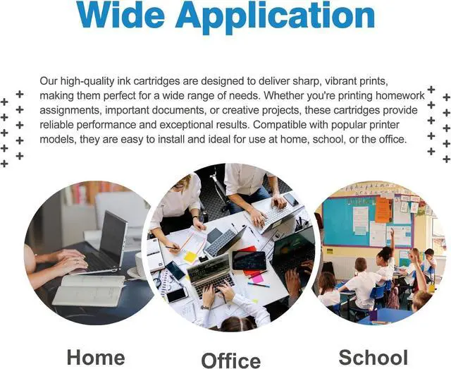 Alt view image 7 of 7 - 923e Ink Cartridge Combo Pack for HP 923XL 923 XL Compatible for HP923XL Black Color HP923 for Printer OfficeJet Pro 8130e 8135e 8122e 8138e 8139e 8125e 8120 8124e 8130 8132e 8134e Cyan Magenta Yellow