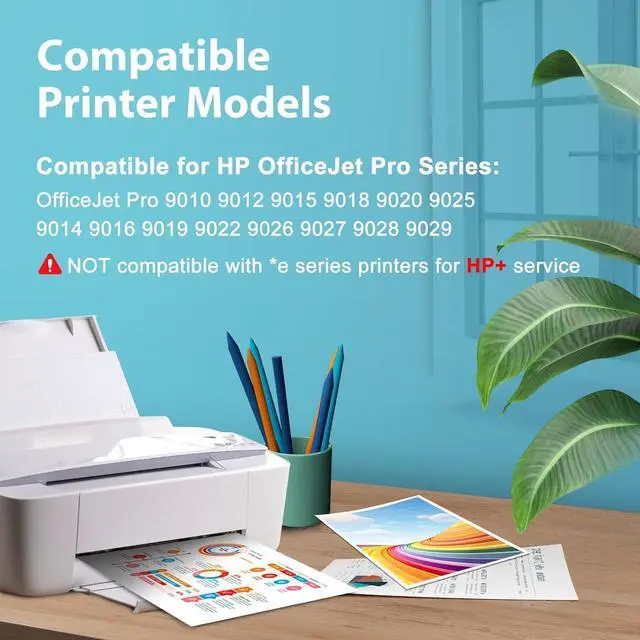 Alt view image 2 of 7 - 962XL Ink Cartridges Replacement for HP 962XL Ink Cartridges Combo Pack 962 Ink for HP Officejet Pro 9010 Ink Cartridge 9015 9018 9020 Printer (Black, Cyan, Magenta, Yellow 4-Pack)