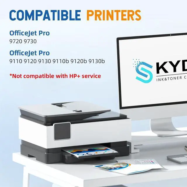 Alt view image 2 of 4 - 936XL 936 Ink Cartridges Combo Pack Replacement for HP Ink 936XL Black and 936 Color Work with HP OfficeJet Pro 9120 Series 9720 9730 9110 9120 9130 9110b 9120b 9130b Printers | with Chip - 4 Pack