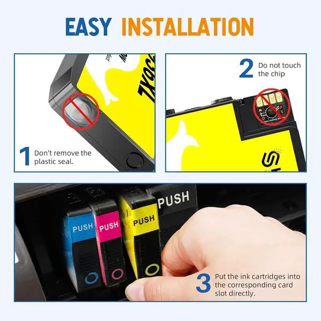 Alt view image 4 of 4 - 936XL 936 Ink Cartridges Combo Pack Replacement for HP Ink 936XL Black and 936 Color Work with HP OfficeJet Pro 9120 Series 9720 9730 9110 9120 9130 9110b 9120b 9130b Printers | with Chip - 4 Pack