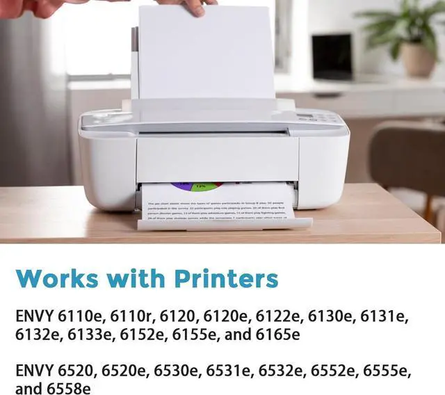 Alt view image 3 of 7 - 68XL Ink Cartridges Black Color Combo Pack for HP 68 XL 68e Printers 6155e 6555e Replacement for HP68XL HP68 for Envy 6152e 6552e 6558e 6110e 6500e 6520 6520e 6530e 6531e 6532e 6165e 6110e 6110r 6120e