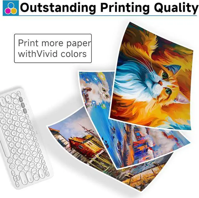 Alt view image 3 of 5 - 923XL 923e Ink Cartridges Compatible Replacement for HP 923 XL Combo Pack Fit for HP923 Printer 8130e 8138e 8135e Compatible for OfficeJet Pro 8125e 8122e 8139e 8130 8132e Black Cyan Magenta Yellow