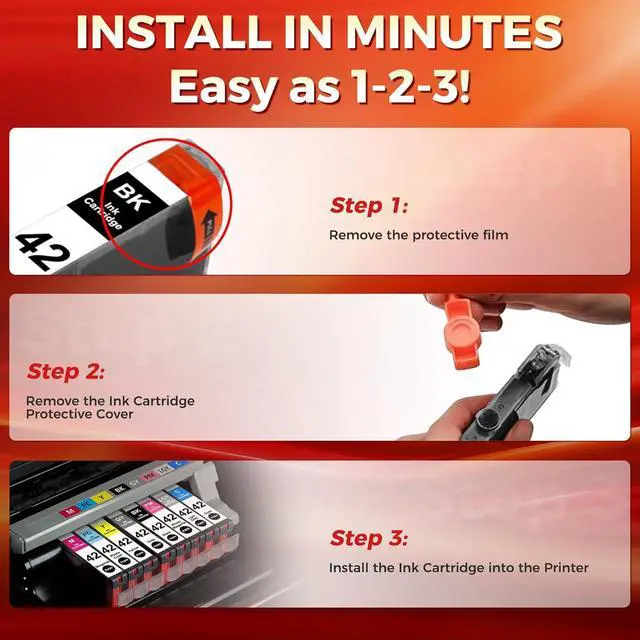 Alt view image 4 of 7 - YQSLPBM CLI-42 Ink Cartridges Compatible for Canon CLI-42 CLI42 CLI 42 Ink for Canon PRO 100 Ink Cartridges for Pixma PRO-100 PRO-100S Printer(8 Pack)